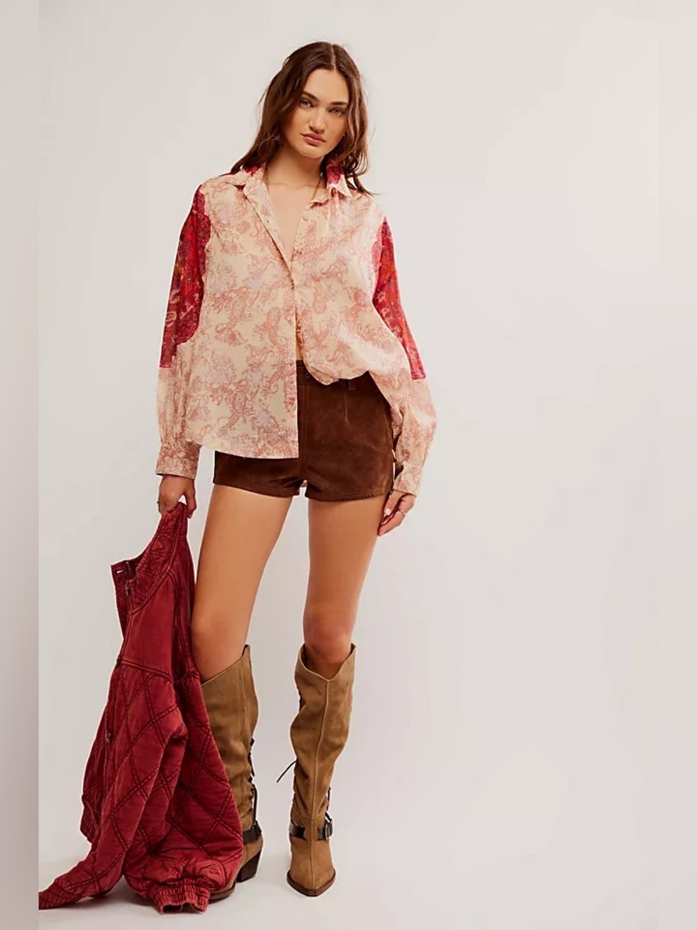 Free People Rose Bud Blouse
